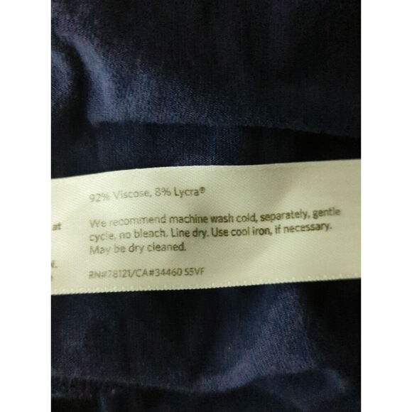 Eileen Fisher Blue Pull on‎ Straight Cut Skirt Casual Womens Size Large - Picture 4 of 6